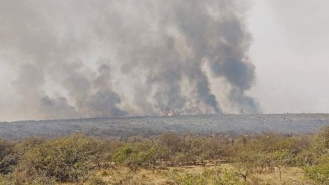 Las sierras de Córdoba envueltas por las llamas 
